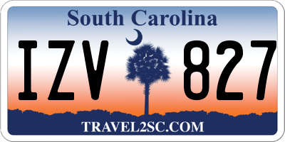 SC license plate IZV827