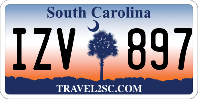 SC license plate IZV897