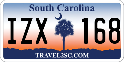 SC license plate IZX168