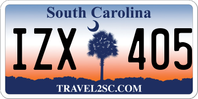 SC license plate IZX405