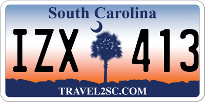 SC license plate IZX413