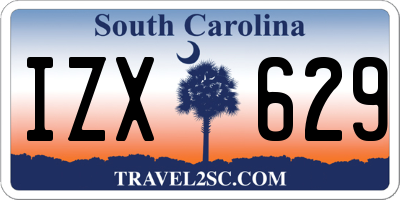 SC license plate IZX629