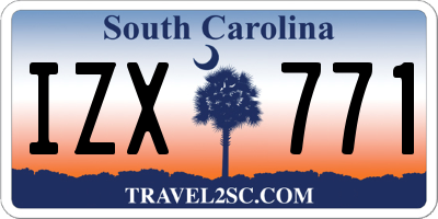 SC license plate IZX771