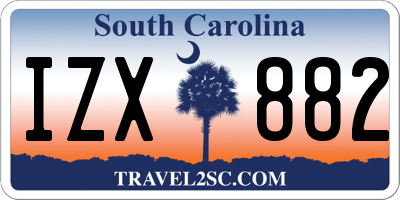 SC license plate IZX882