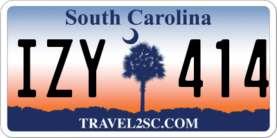SC license plate IZY414