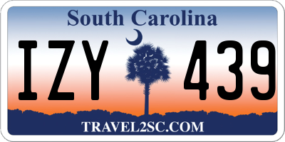 SC license plate IZY439