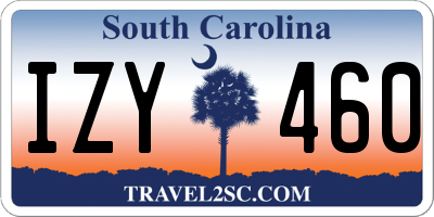 SC license plate IZY460