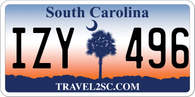SC license plate IZY496