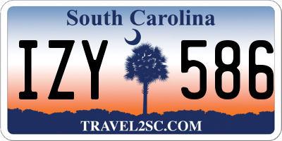 SC license plate IZY586