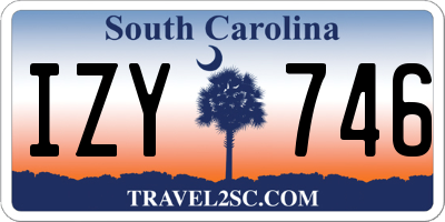 SC license plate IZY746
