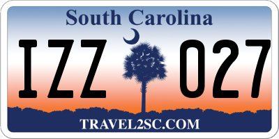 SC license plate IZZ027