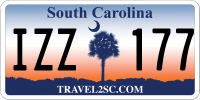 SC license plate IZZ177
