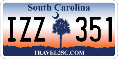 SC license plate IZZ351