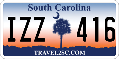 SC license plate IZZ416
