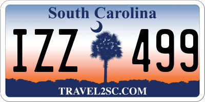 SC license plate IZZ499