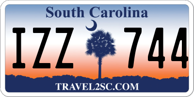 SC license plate IZZ744