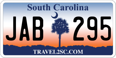 SC license plate JAB295