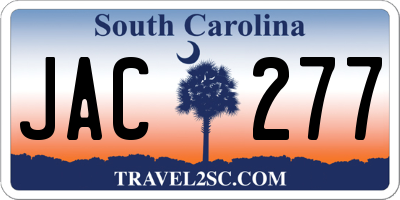 SC license plate JAC277
