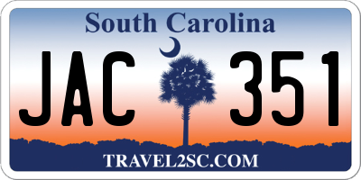 SC license plate JAC351