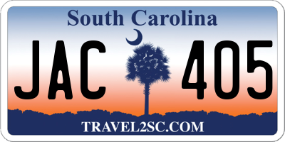 SC license plate JAC405