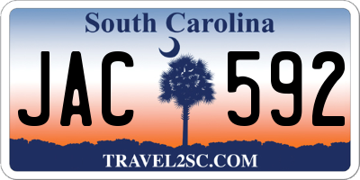 SC license plate JAC592