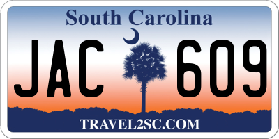SC license plate JAC609