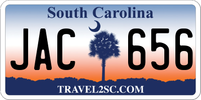 SC license plate JAC656