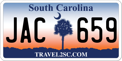 SC license plate JAC659