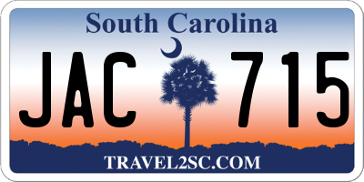 SC license plate JAC715