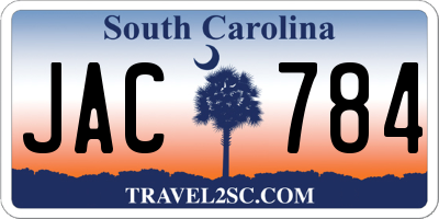 SC license plate JAC784