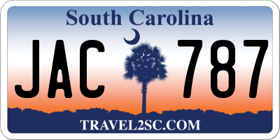 SC license plate JAC787