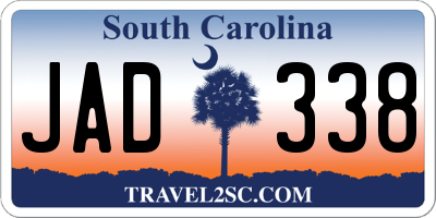 SC license plate JAD338