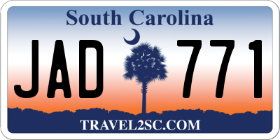SC license plate JAD771