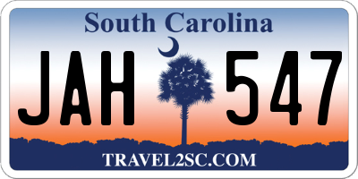 SC license plate JAH547
