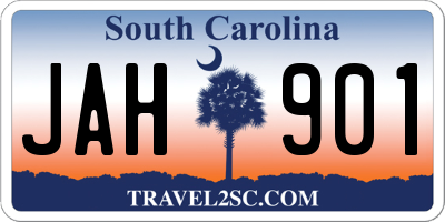 SC license plate JAH901