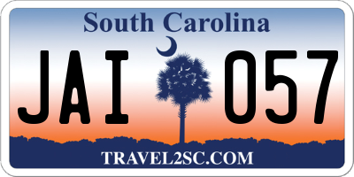 SC license plate JAI057