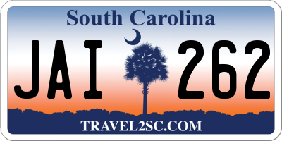 SC license plate JAI262