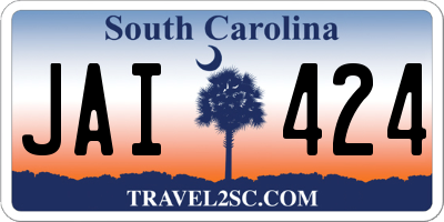 SC license plate JAI424
