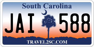 SC license plate JAI588