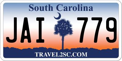 SC license plate JAI779