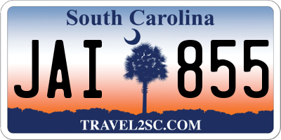 SC license plate JAI855