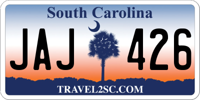 SC license plate JAJ426