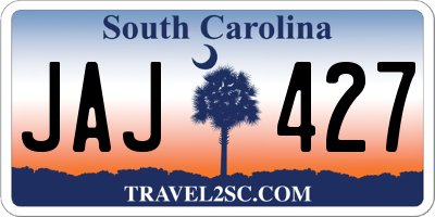 SC license plate JAJ427