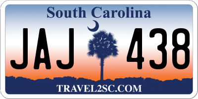 SC license plate JAJ438