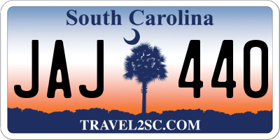 SC license plate JAJ440