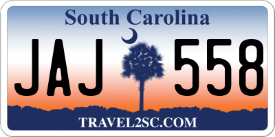 SC license plate JAJ558