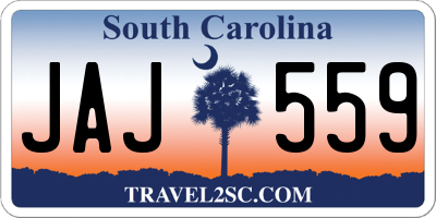 SC license plate JAJ559