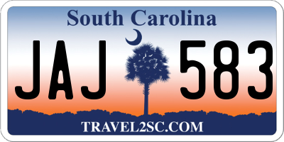 SC license plate JAJ583