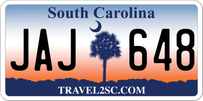 SC license plate JAJ648