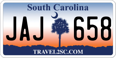 SC license plate JAJ658